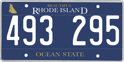 RI license plate 493295