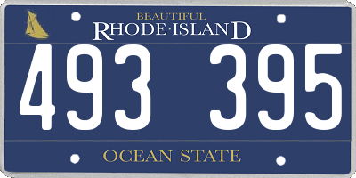 RI license plate 493395