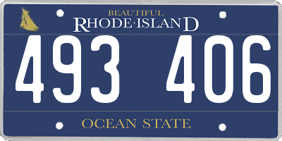 RI license plate 493406