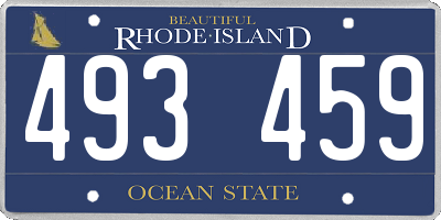 RI license plate 493459
