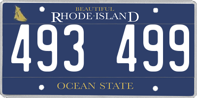 RI license plate 493499