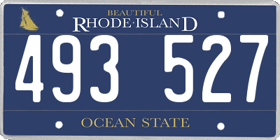 RI license plate 493527
