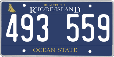 RI license plate 493559