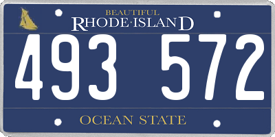 RI license plate 493572