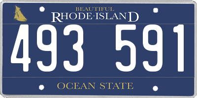 RI license plate 493591