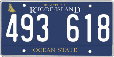 RI license plate 493618