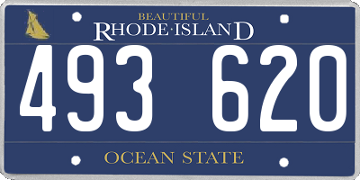 RI license plate 493620