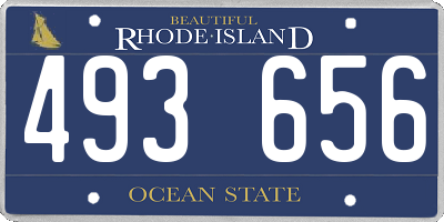 RI license plate 493656