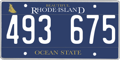 RI license plate 493675
