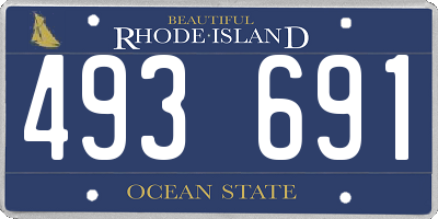 RI license plate 493691