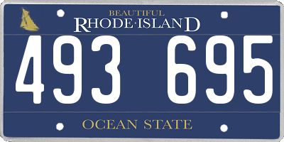 RI license plate 493695