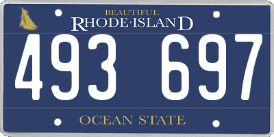 RI license plate 493697