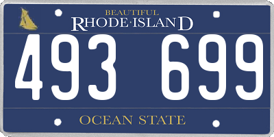 RI license plate 493699