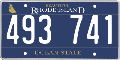 RI license plate 493741