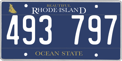 RI license plate 493797