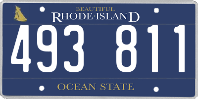 RI license plate 493811