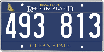 RI license plate 493813