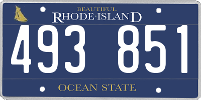 RI license plate 493851
