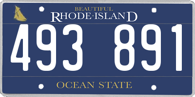 RI license plate 493891