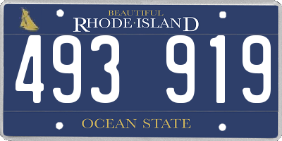 RI license plate 493919
