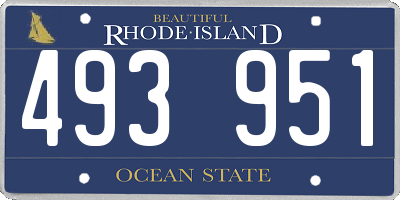RI license plate 493951