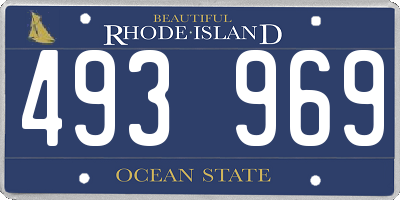 RI license plate 493969