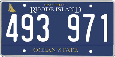 RI license plate 493971