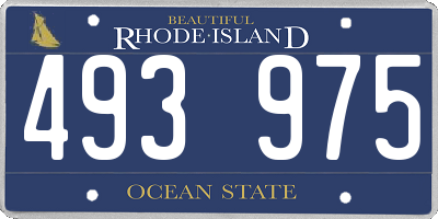 RI license plate 493975