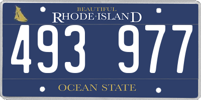 RI license plate 493977