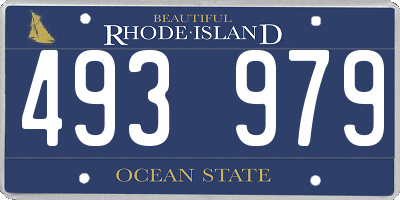 RI license plate 493979