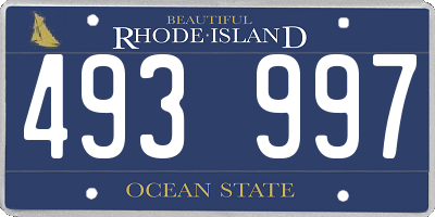 RI license plate 493997