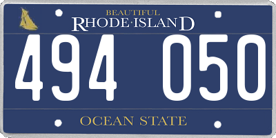 RI license plate 494050