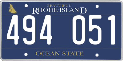 RI license plate 494051
