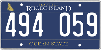 RI license plate 494059