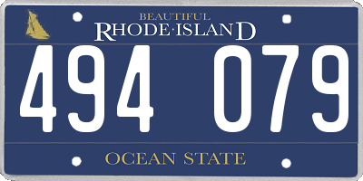 RI license plate 494079