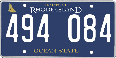 RI license plate 494084