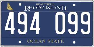 RI license plate 494099