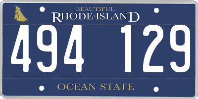 RI license plate 494129