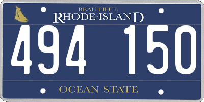 RI license plate 494150