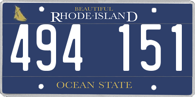 RI license plate 494151