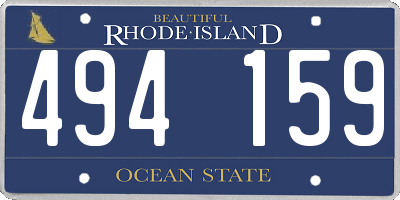 RI license plate 494159