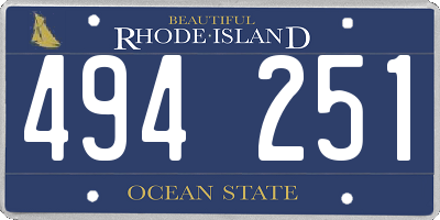 RI license plate 494251