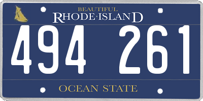 RI license plate 494261