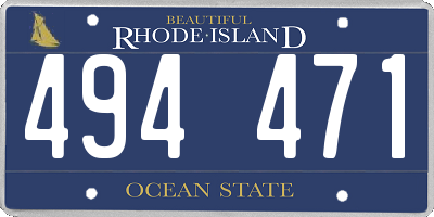 RI license plate 494471