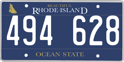 RI license plate 494628