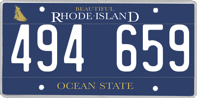 RI license plate 494659