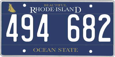 RI license plate 494682