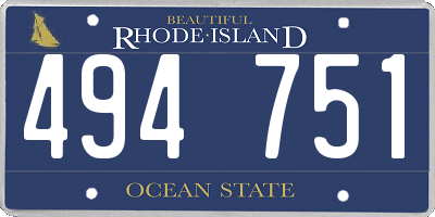 RI license plate 494751