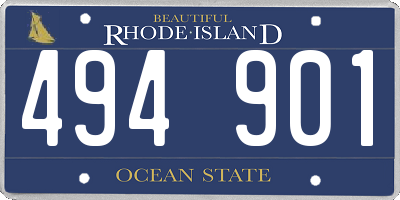RI license plate 494901