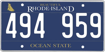 RI license plate 494959